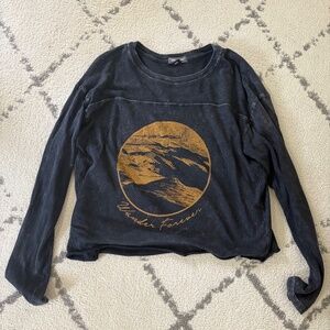 Wander Forever Black Long Sleeve Top- Billabong